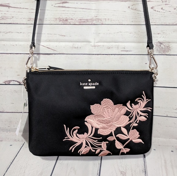 kate spade Handbags - Kate Spade Dawn Floral Embroidered Madelyne Purse